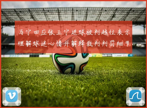 马宁回应张玉宁进球被判越位表示理解球迷心情并解释裁判判罚细节